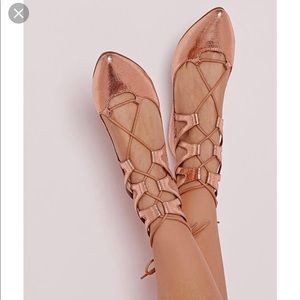 Lace up flats size 7.